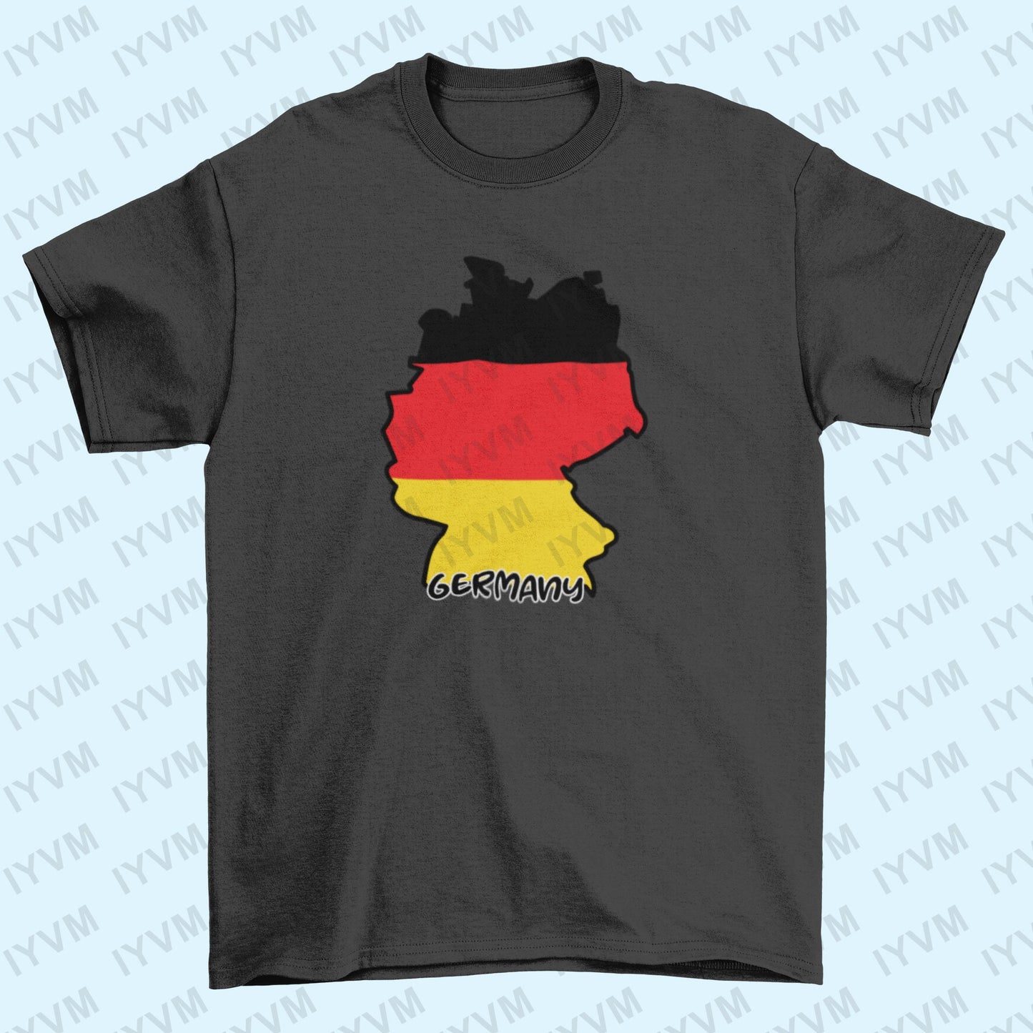 Germany Map Iron On Heat Transfer Vinyl HTV / Federal Republic of Germany / Berlin / German / Bundesrepublik Deutschland