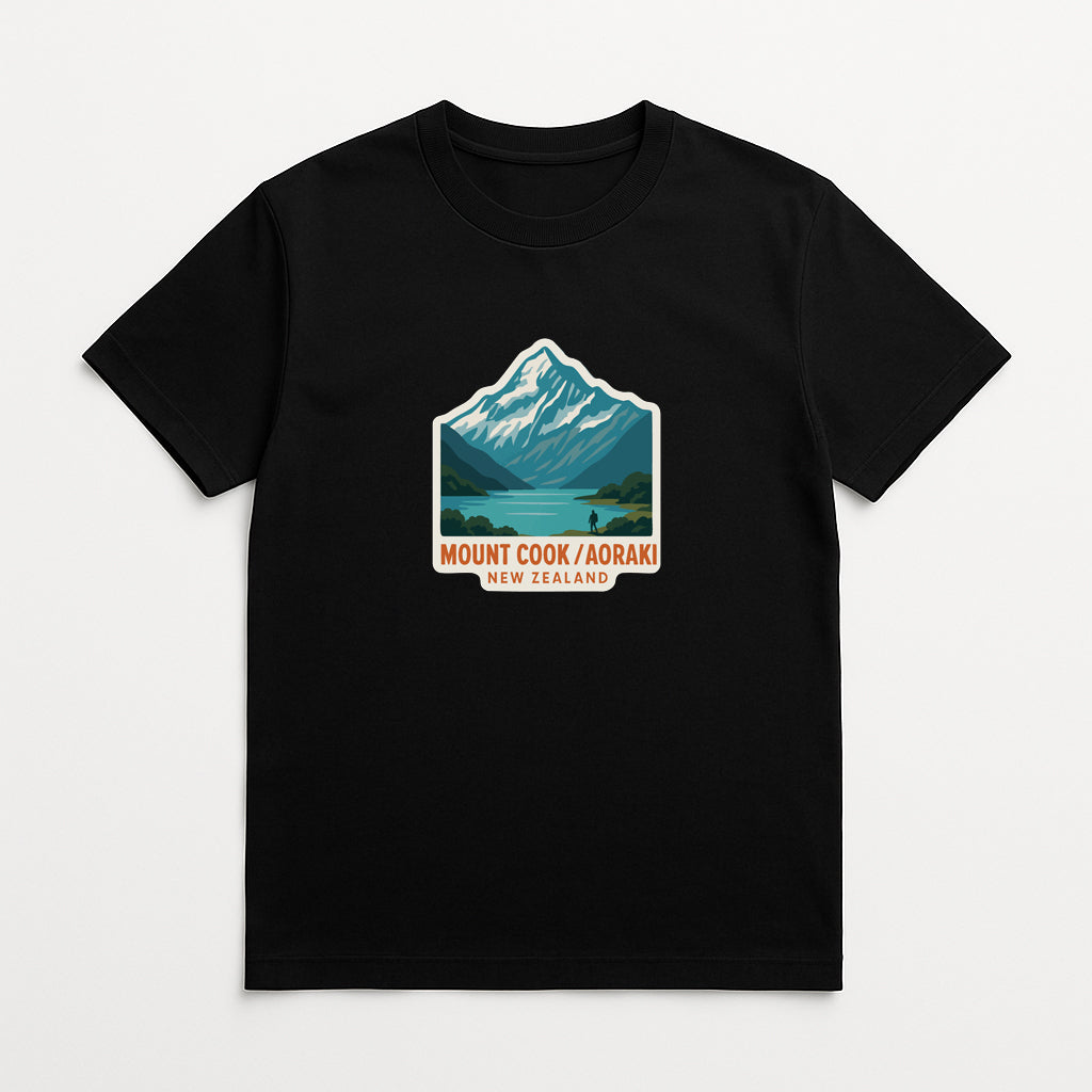 Mount Cook Aoraki New Zealand Iron On Heat Transfer Vinyl HTV Die-Cut Symbolic