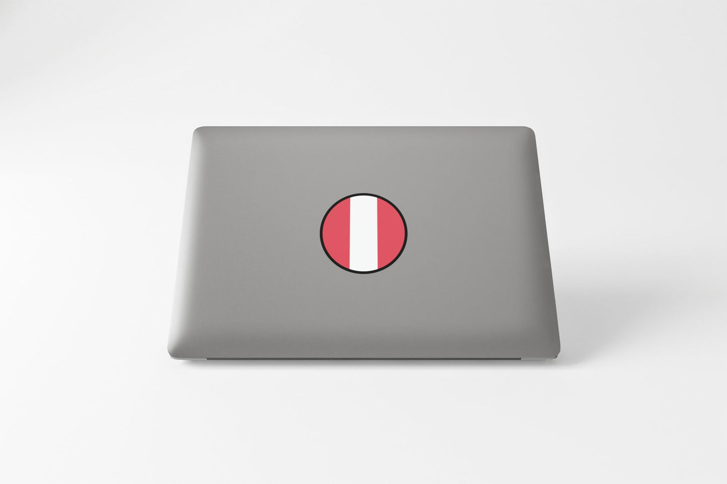 Peru Flag Circle Sticker Decal