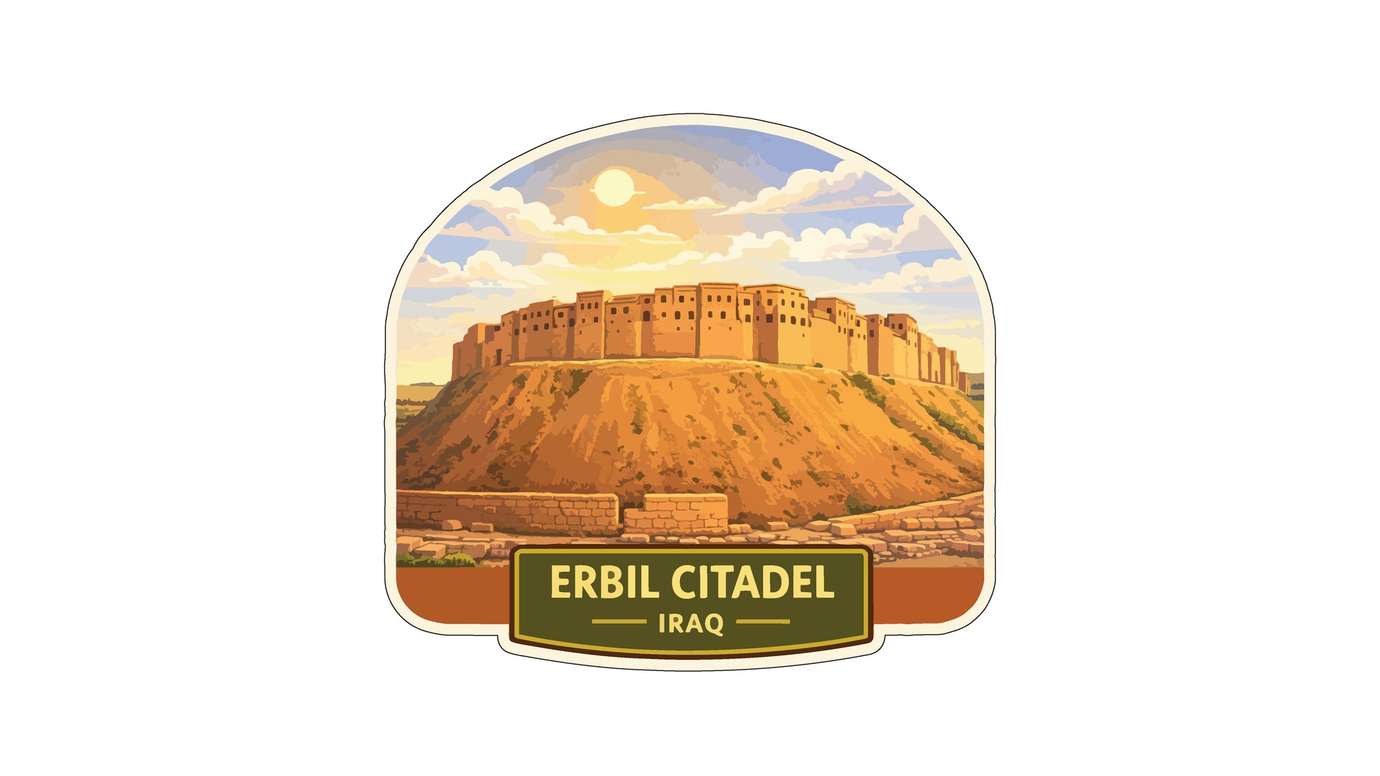 the ERLIL CITADEL, a historic fortress located in Iraq.