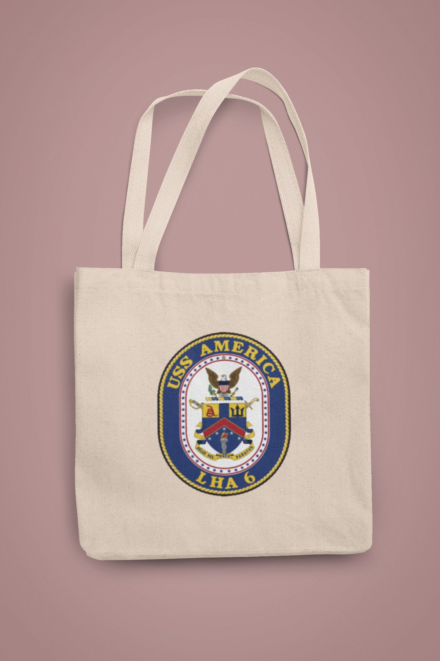 USS America LHA-6 Badge Iron On Heat Transfer Vinyl HTV America Class Amphibious Assault Ship