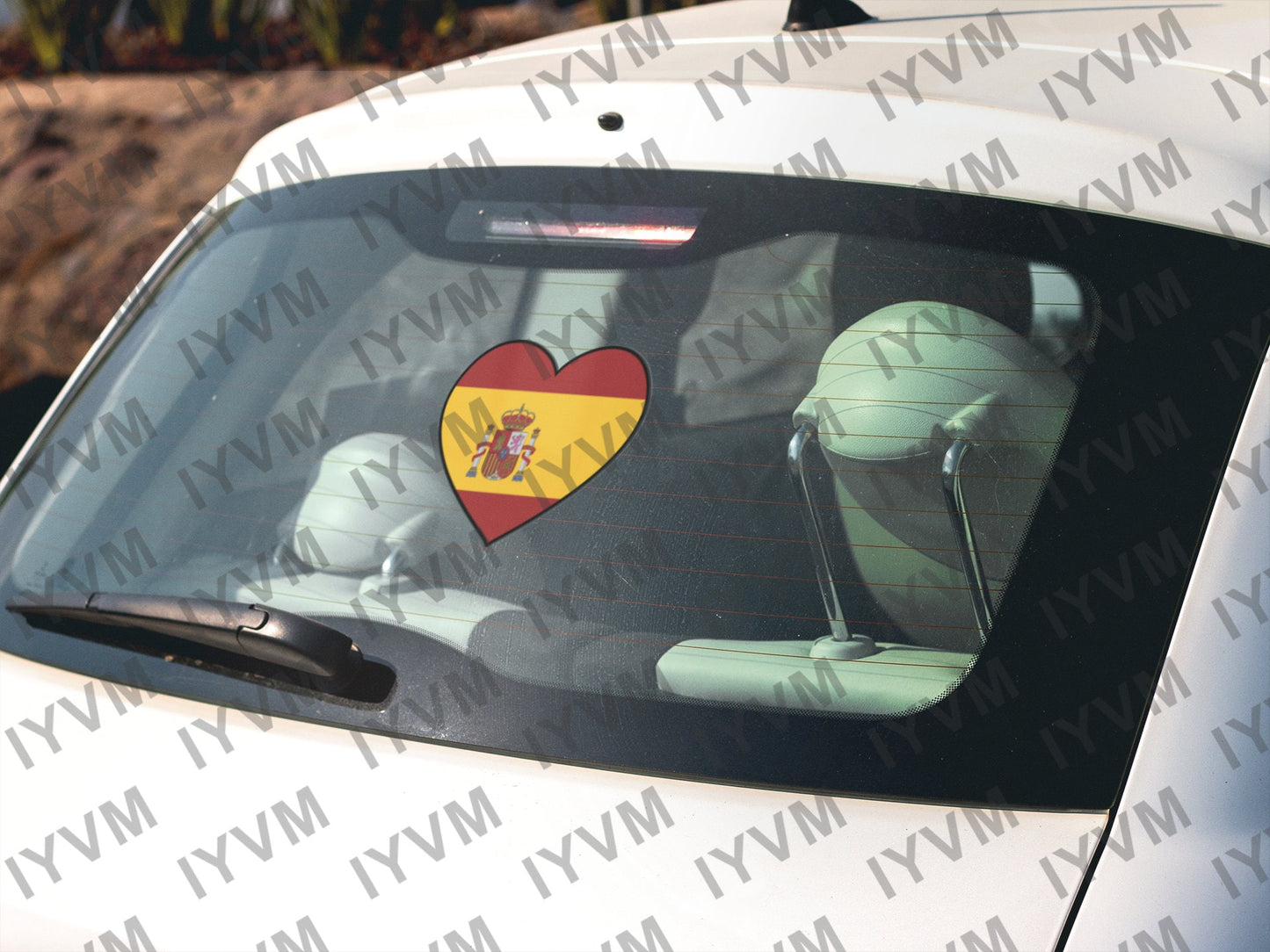 Spain Flag Heart Sticker Decal / Kingdom of Spain / Reino de España / Plus ultra / Spanish