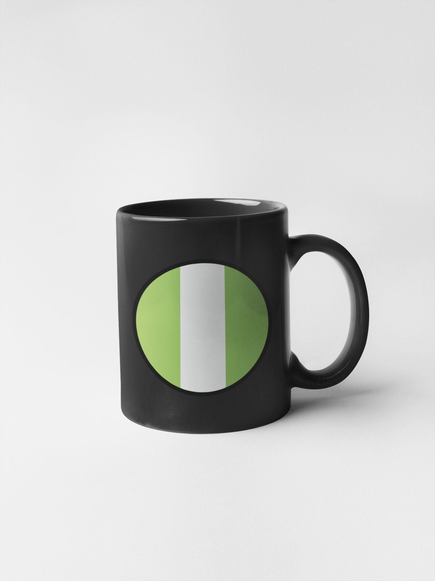 Nigeria Flag Circle Sticker Decal
