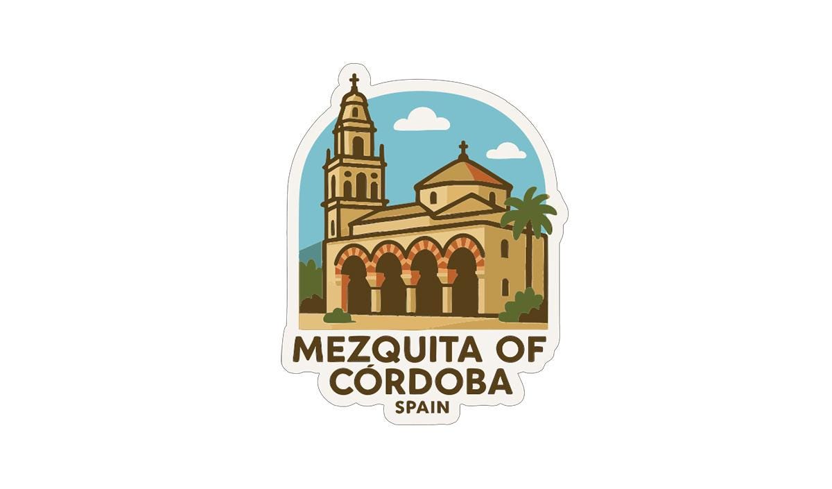 Mezquita of Córdoba Spain Iron On Heat Transfer Vinyl HTV Die-Cut Symbolic