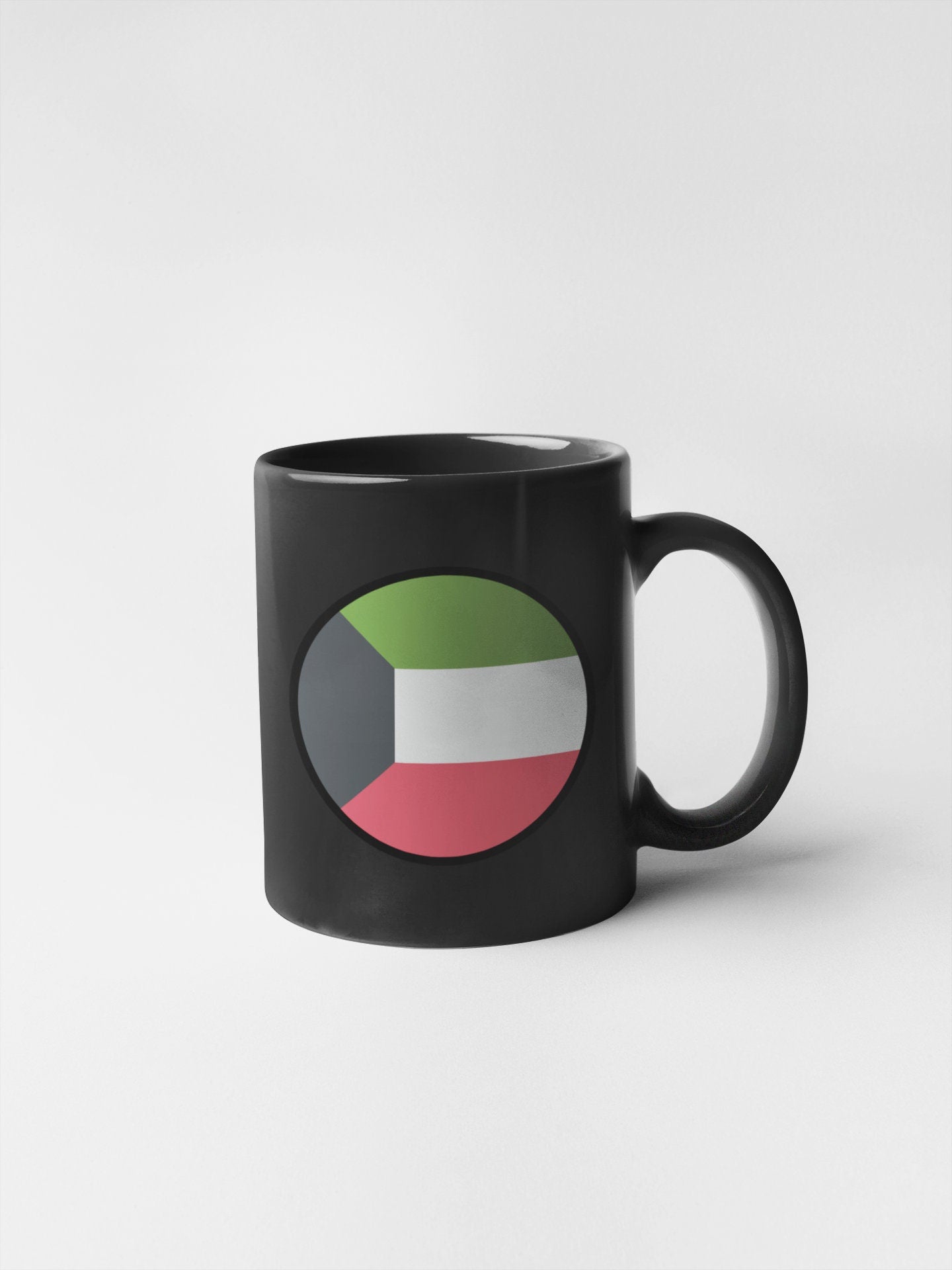 Kuwait Flag Circle Sticker Decal