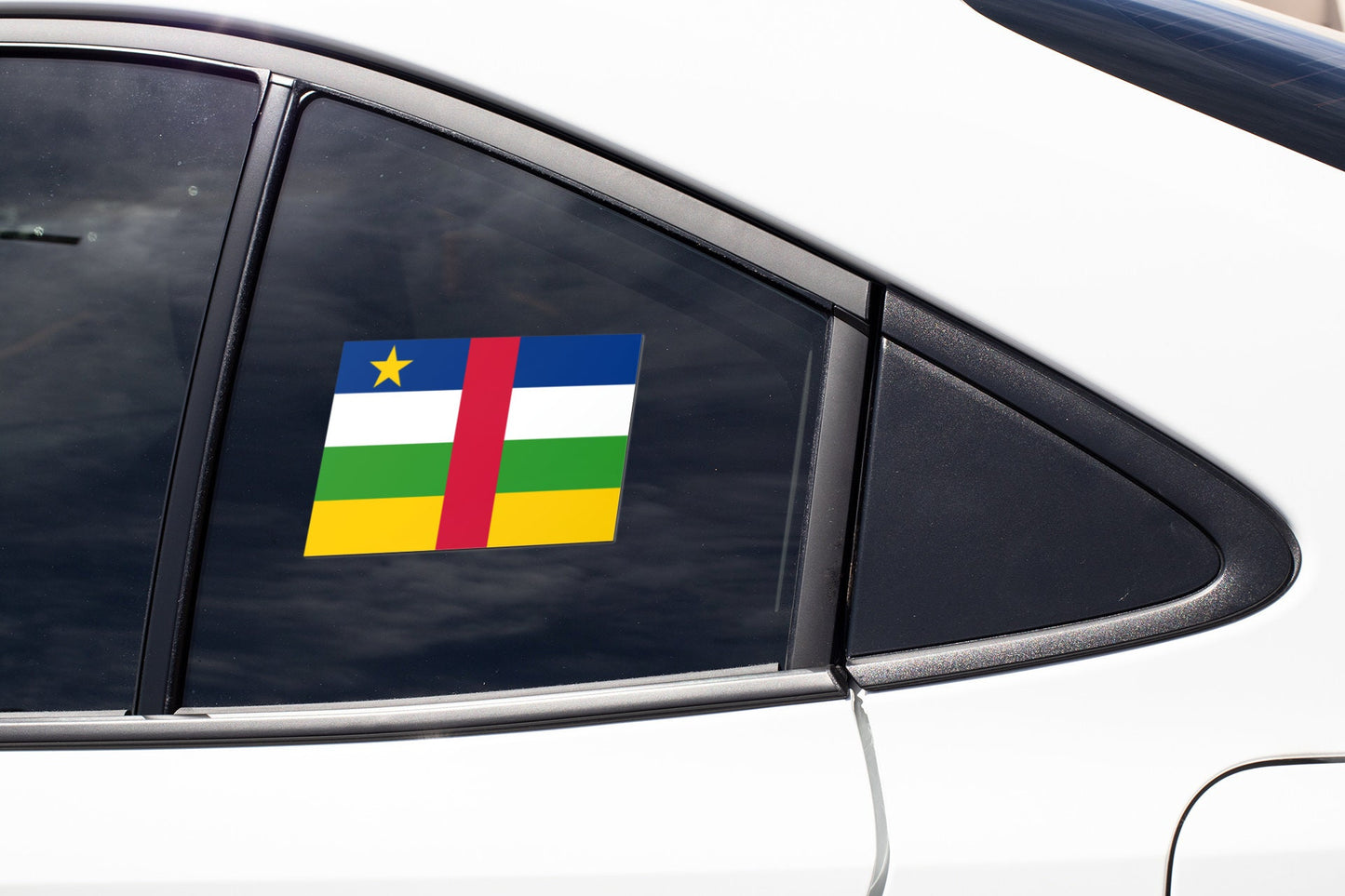 Central African Republic Flag Sticker Decal