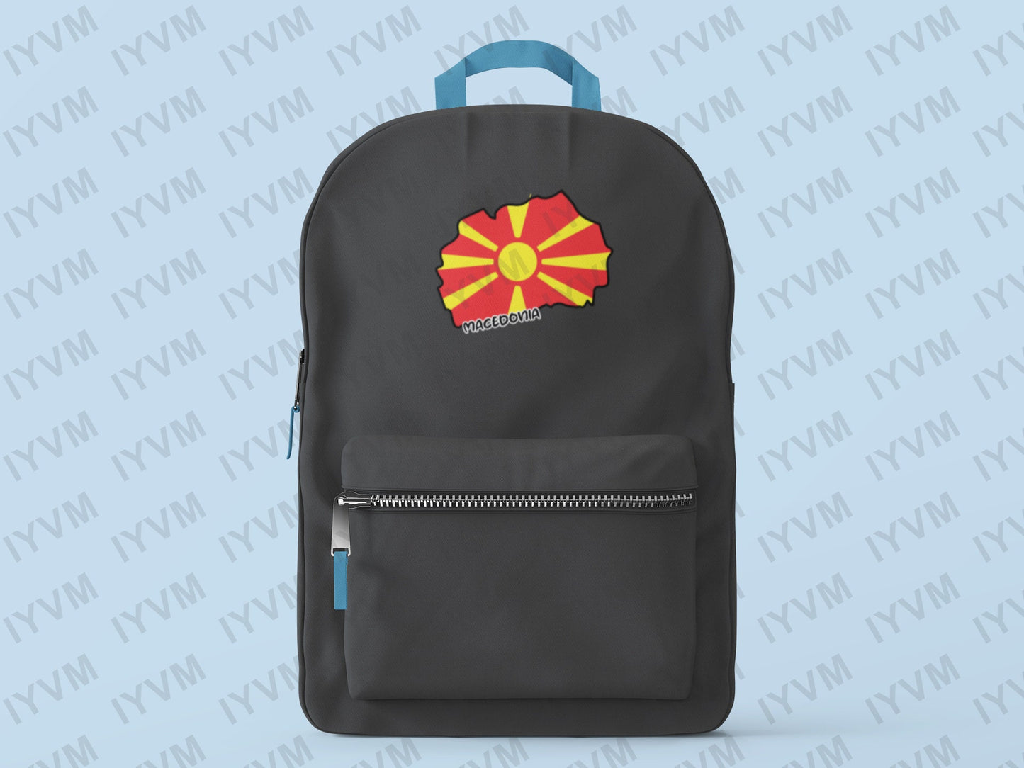 Macedonia Map Iron On Heat Transfer Vinyl HTV / Republic of North Macedonia / Република Северна Македонија / Skopje / Macedonian