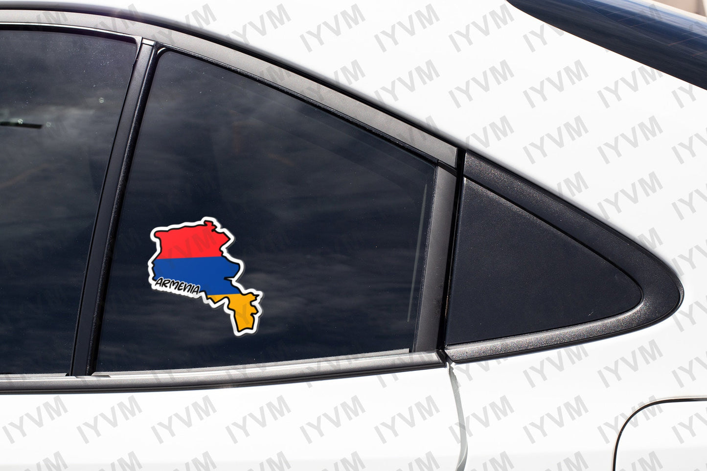 Armenia Map Flag Sticker Decal / Yerevan / Մեկ Ազգ, Մեկ Մշակույթ Mek Azg, Mek Mshakuyt / Armenian