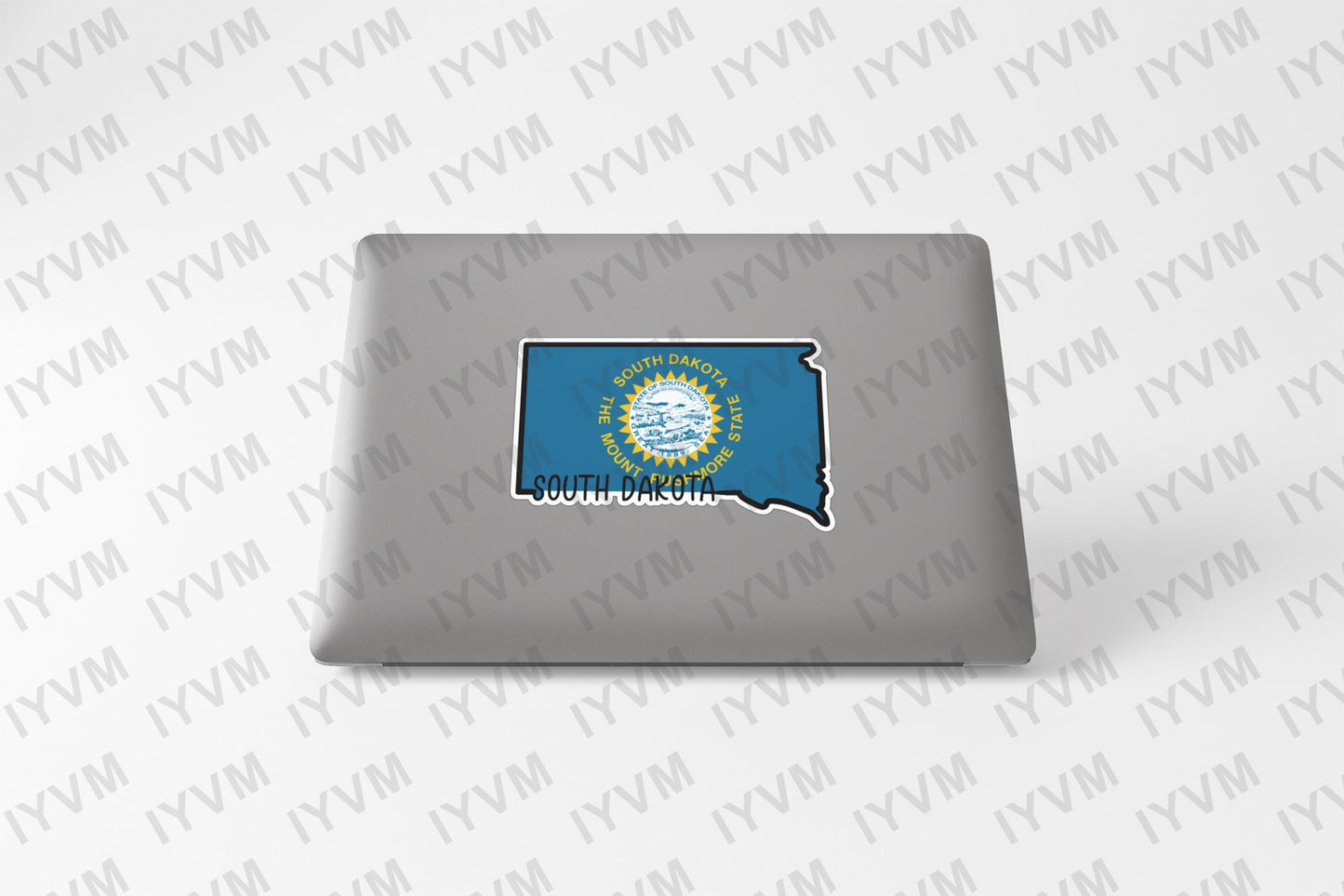 State of South Dakota Map Flag Sticker Decal  USA South Dakota State  Pierre  Mount Rushmore State  Artesian State  Blizzard State /