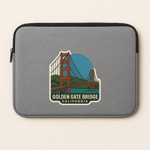 Golden Gate Bridge California Iron On Heat Transfer Vinyl HTV Die-Cut Symbolic