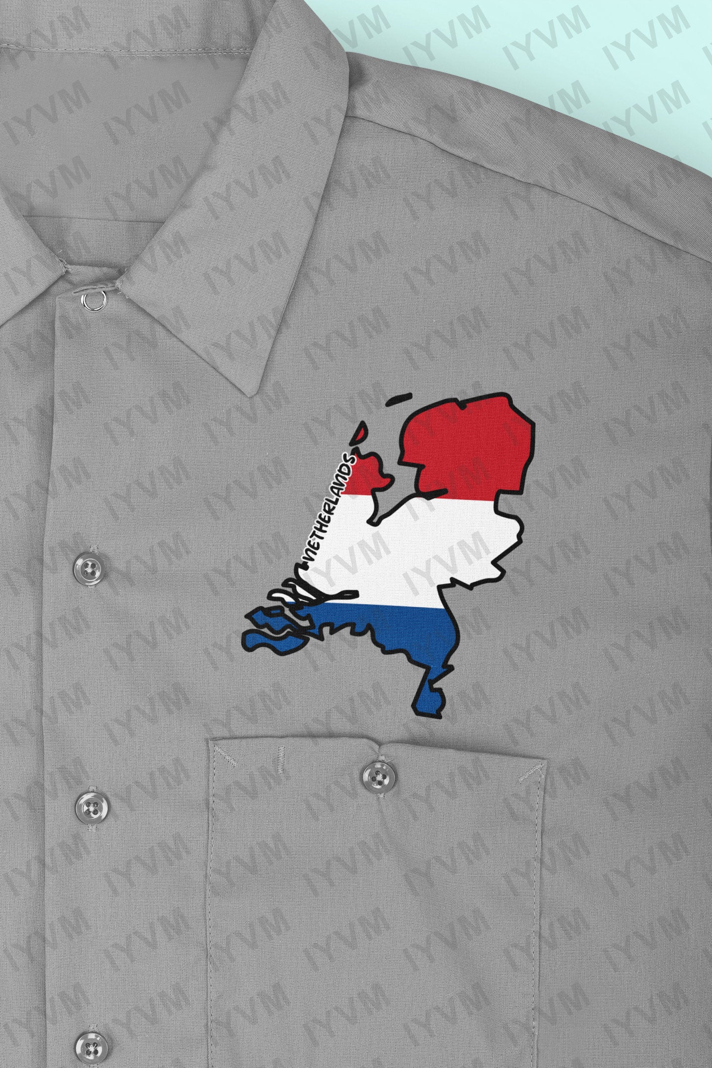 Netherlands Map Iron On Heat Transfer Vinyl HTV / Holland / Nederland / Je maintiendrai / Amsterdam / Dutch