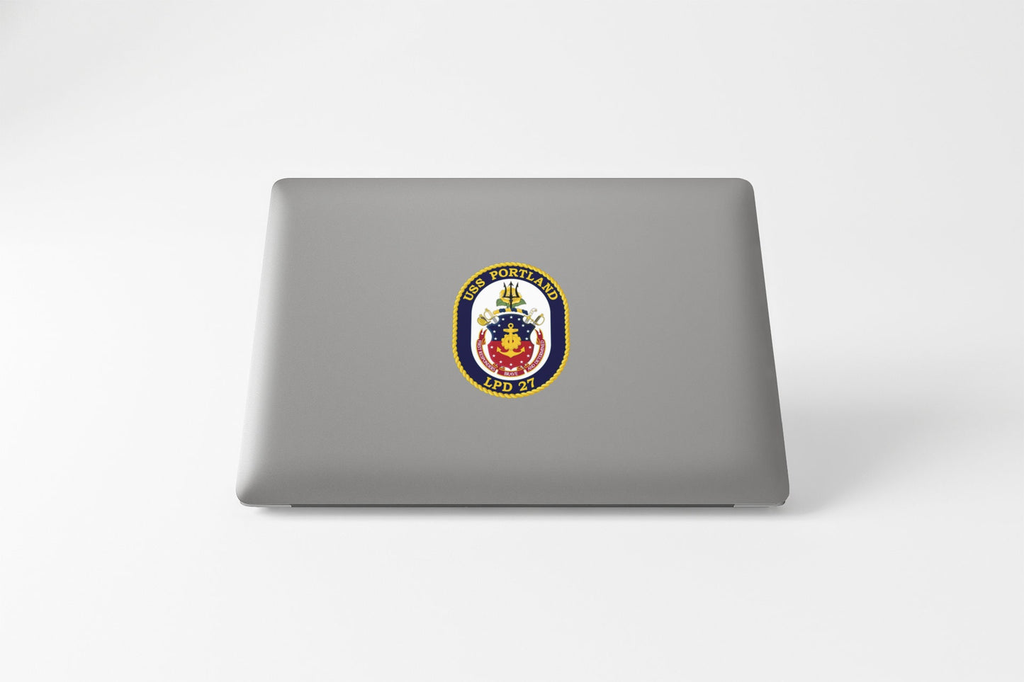 USS Portland LPD-27 Badge Sticker Decal San Antonio Class Amphibious transport dock Car Sticker Bumper Sticker for Car Emblem
