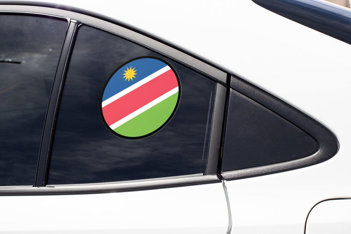 Namibia Flag Circle Sticker Decal