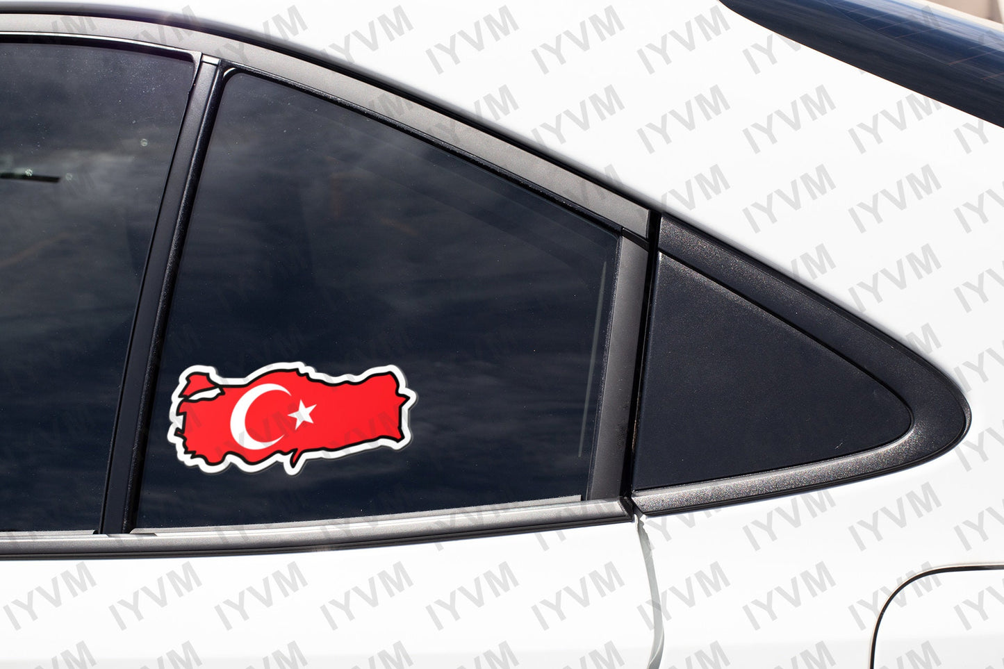 Turkey Map Flag Sticker Decal / Republic of Turkey / Türkiye Cumhuriyeti / Ankara / Turkish /