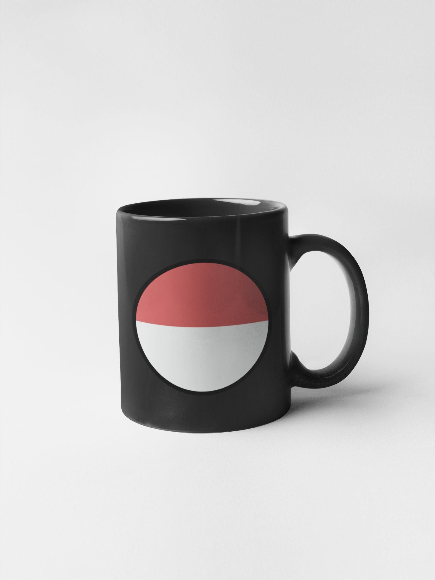 Monaco Flag Circle Sticker Decal