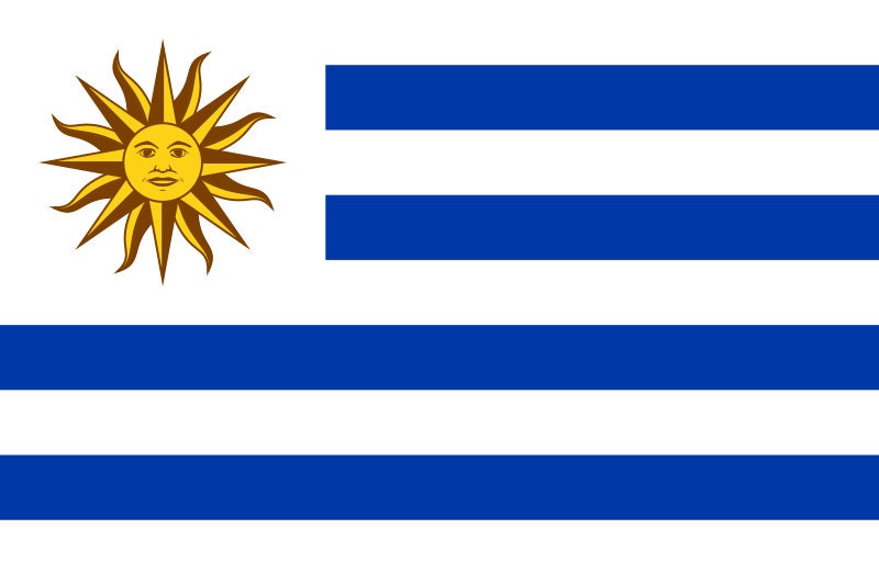 Uruguay Flag Sticker Decal / Oriental Republic of the Uruguay / Libertad o Muerte / Montevideo / Uruguayan / Portuguese