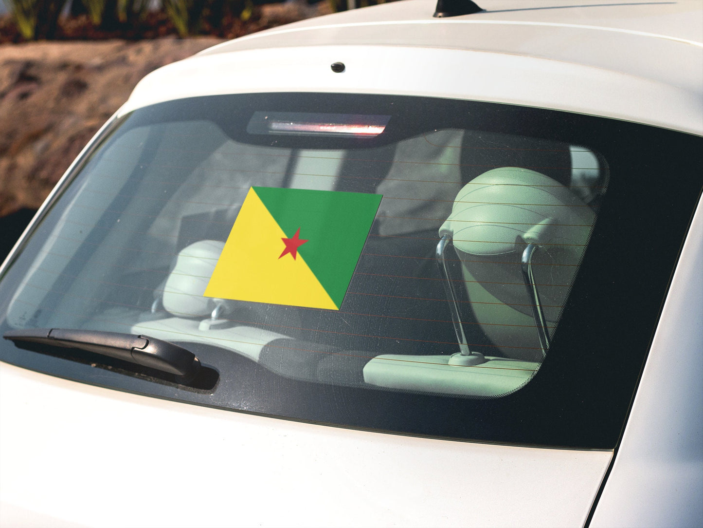 French Guiana Flag Sticker Decal