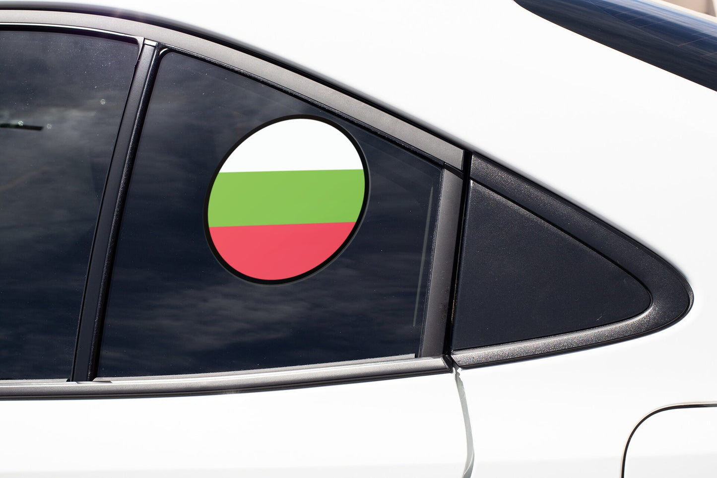 Bulgaria Flag Circle Sticker Decal