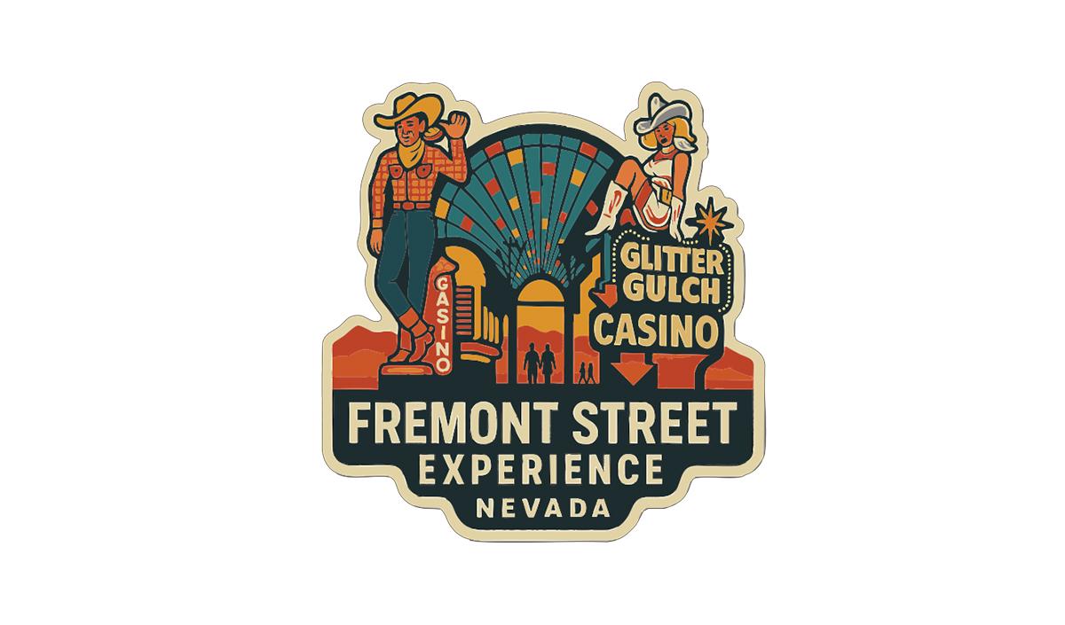 a colorful and stylized logo for the Fremont Street Experience in Nevada.