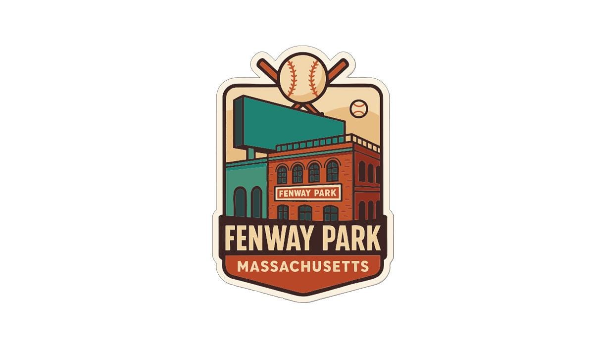 Fenway Park Massachusetts Iron On Heat Transfer Vinyl HTV Die-Cut Symbolic