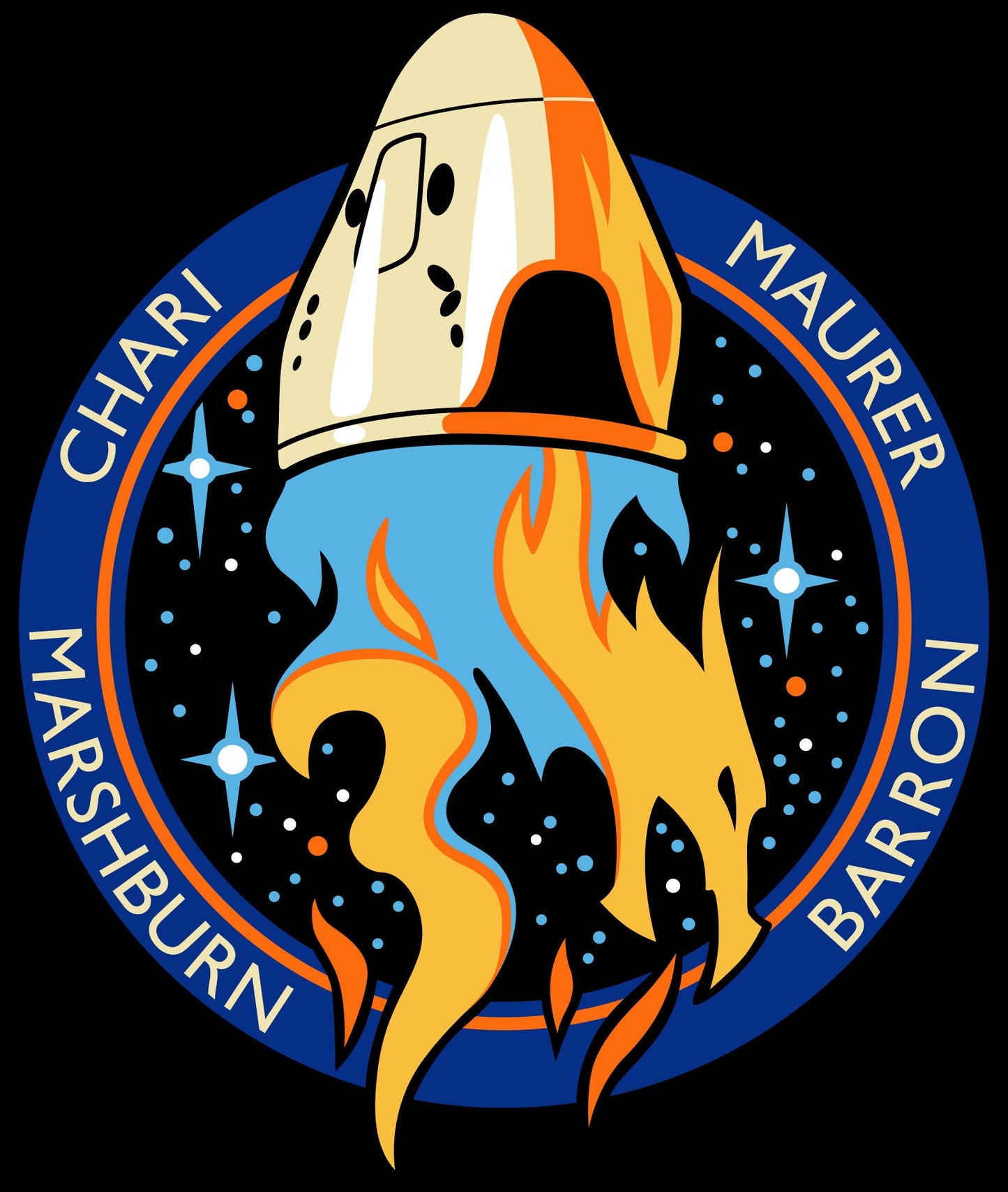 a space shuttle with a flame coming out of it