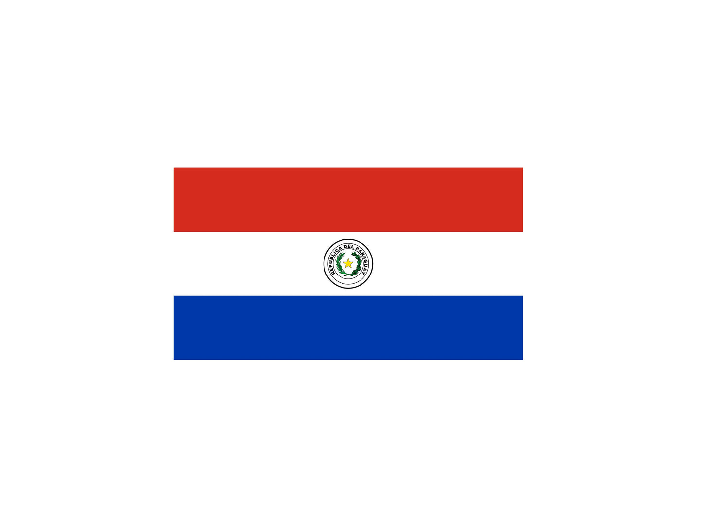 Paraguay Flag Sticker Decal
