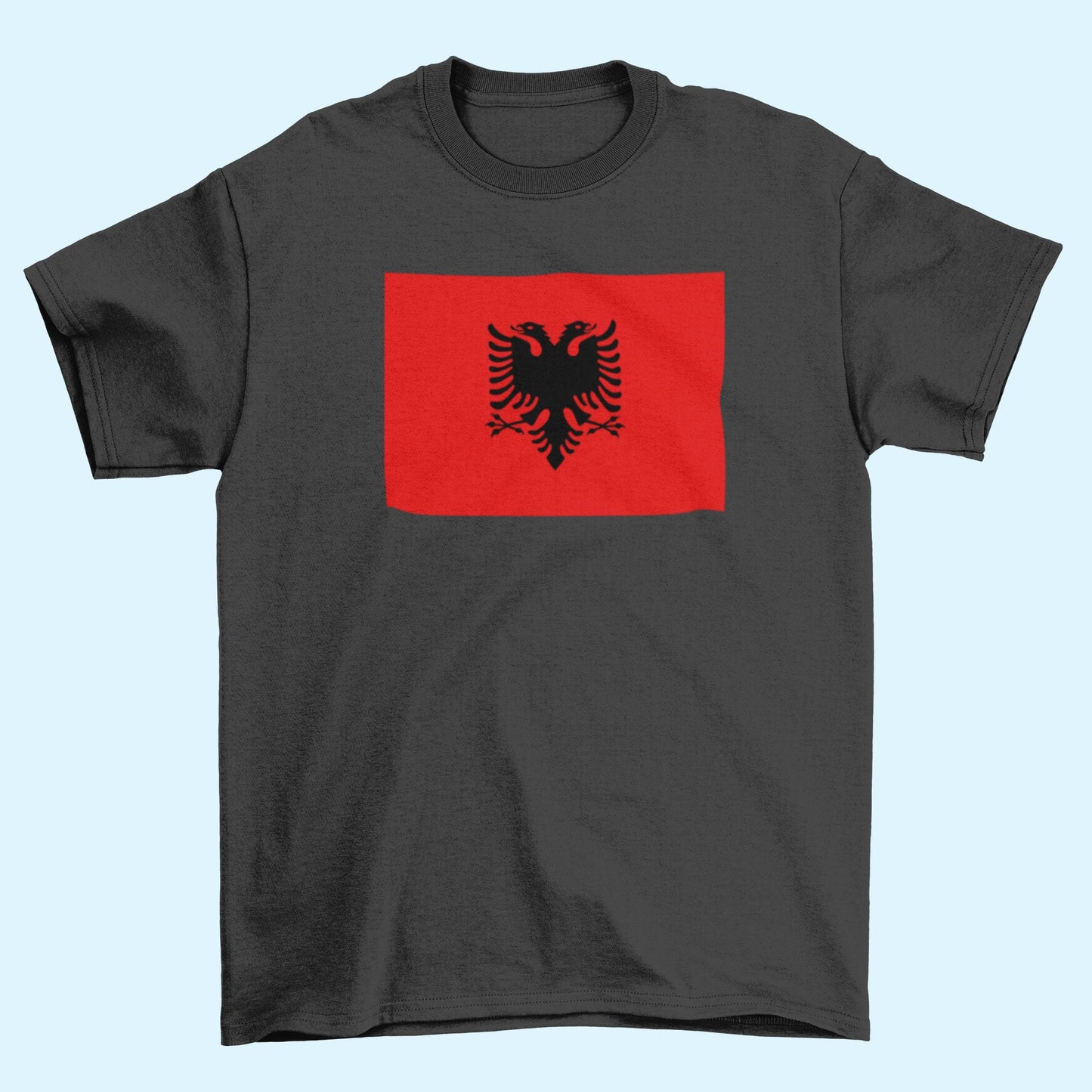 Albania Flag Iron On Heat Transfer Vinyl HTV / Tirana / Ti Shqipëri, më jep nder, më jep emrin Shqipëtar / Albanian