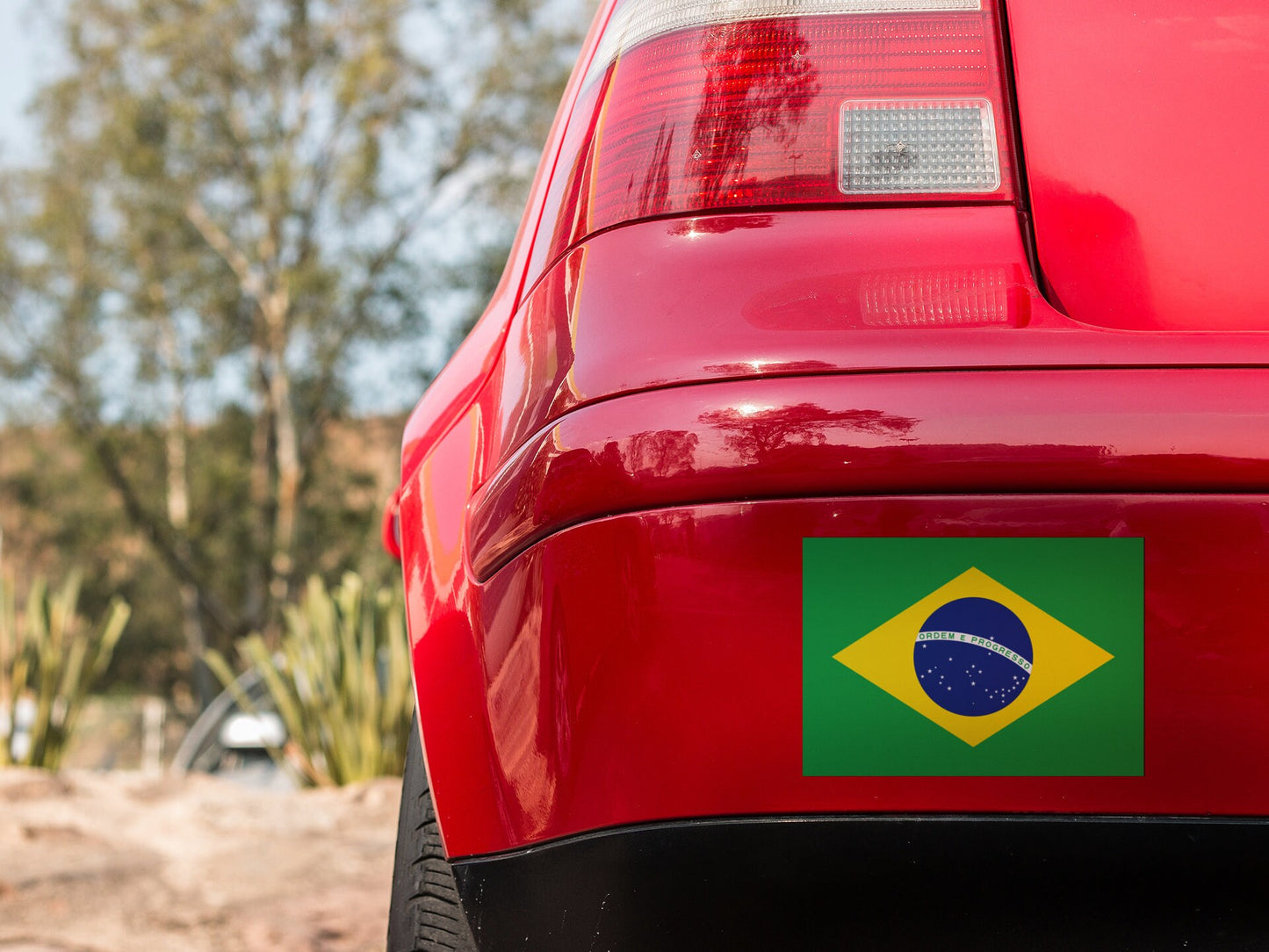 Brazil Flag Vinyl Sticker Decal