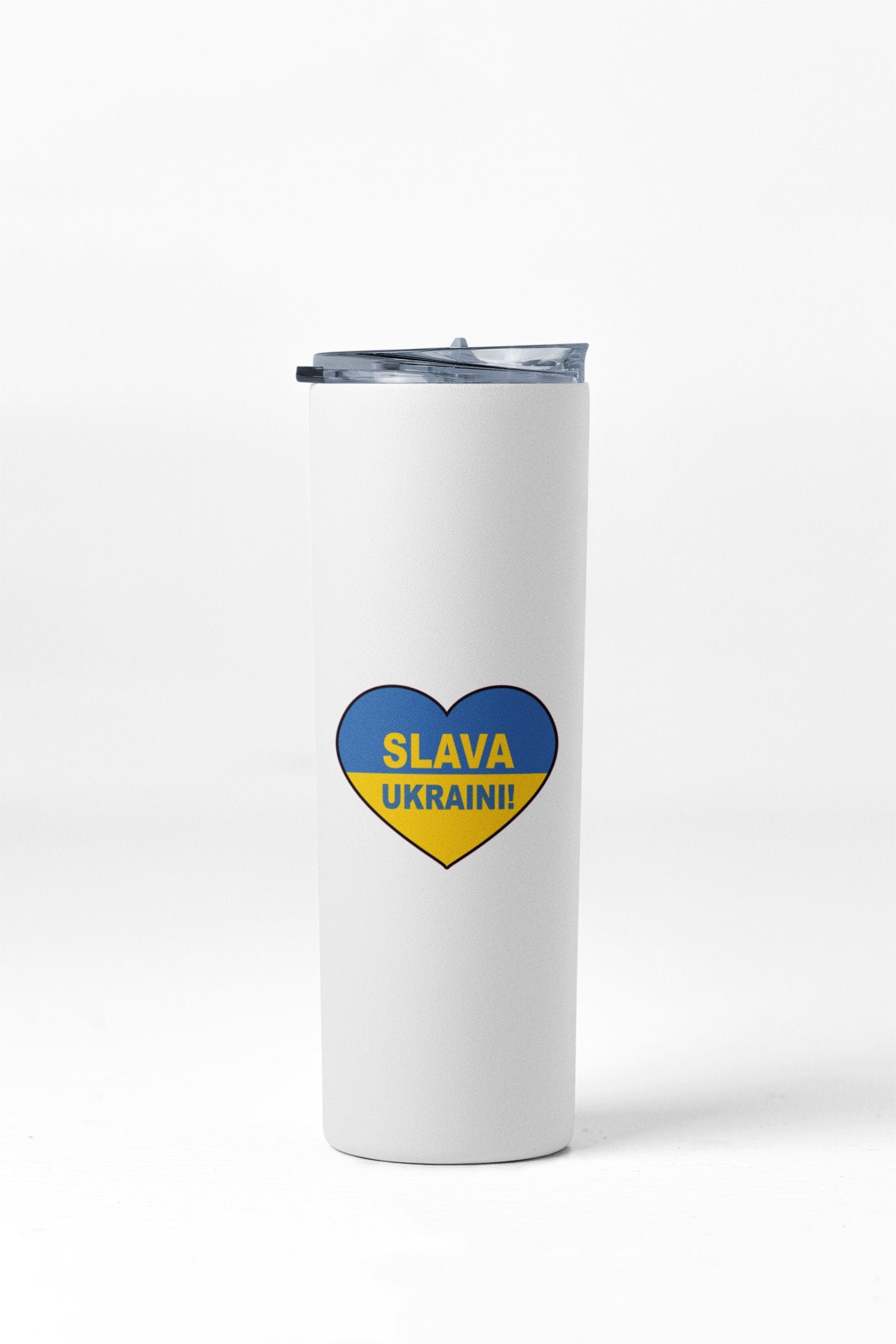Ukraine Flag Heart Slava Ukraini Sticker Decal / Russia Invasion / Anti War / Say No to War / Pray for Ukraine and Ukrainians / World Peace