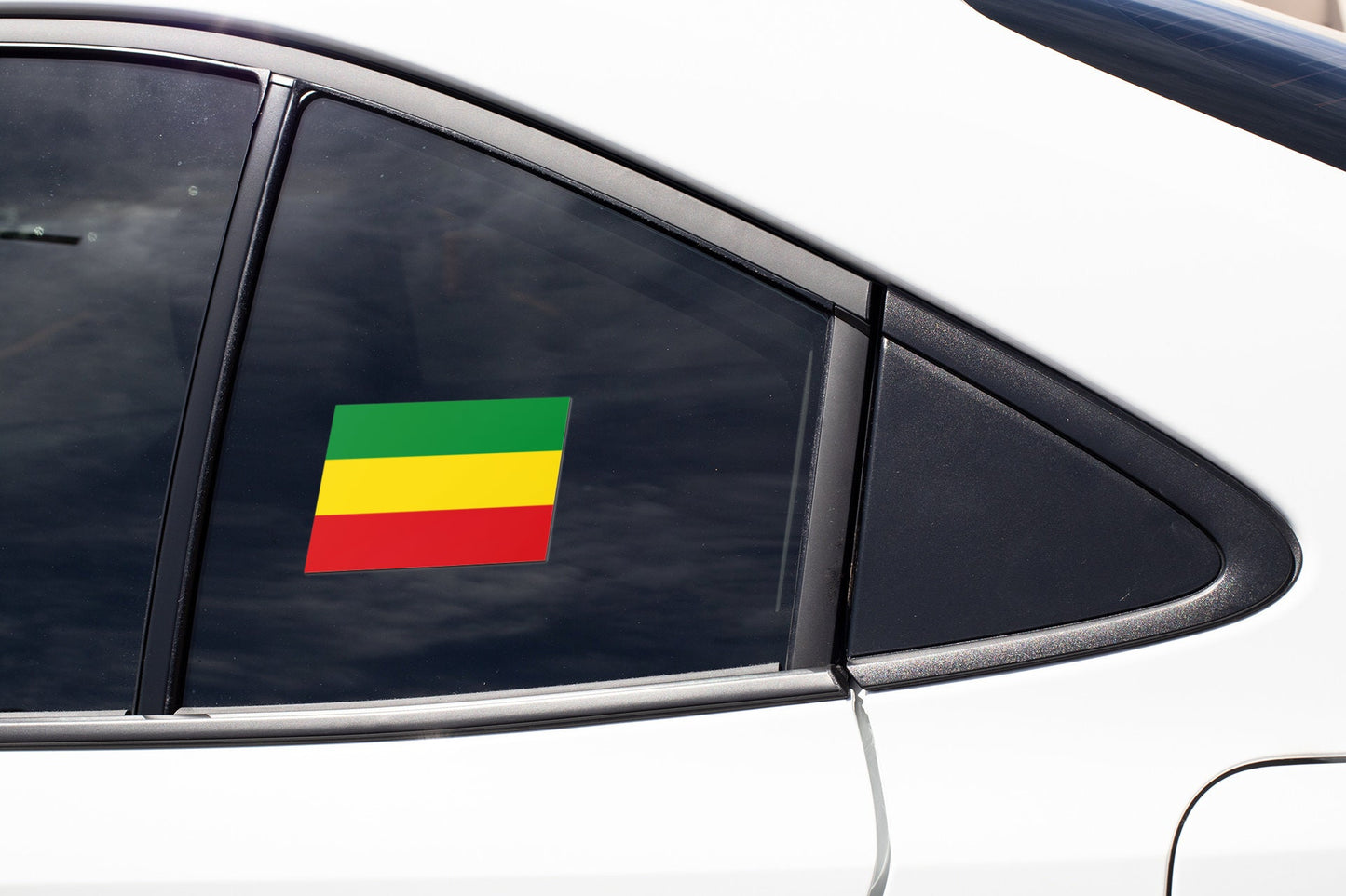 Rasta Flag Sticker Decal Rastafari Rastafarianism Jamaica Rastafarian Reggae Caribbean Pot Legalization Marijuana Weed