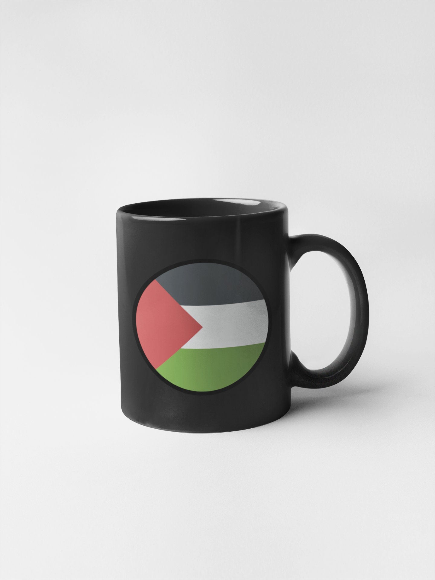 Palestinian Authority Flag Circle Sticker Decal