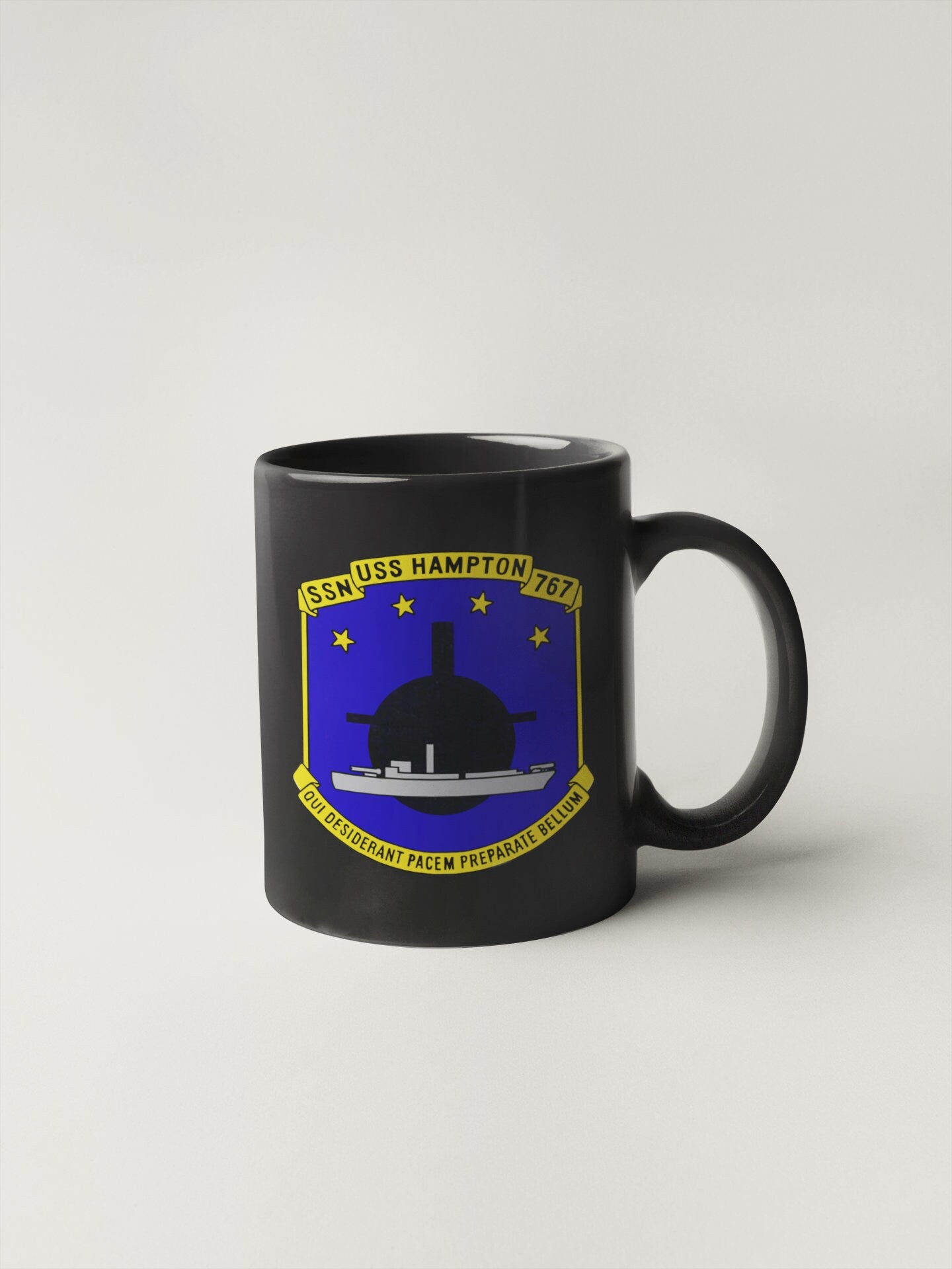 USS Hampton SSN-767 Badge Sticker Decal Los Angeles Class Attack submarine Car Sticker Bumper Sticker for Car Emblem