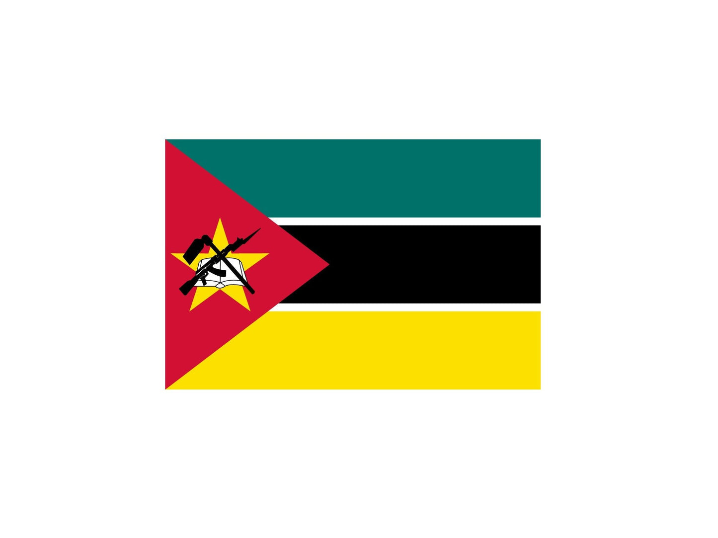 Mozambique Flag Sticker Decal