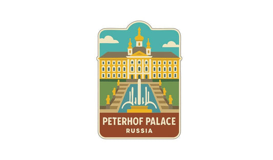 Peterhof Palace Russia Iron On Heat Transfer Vinyl HTV Die-Cut Symbolic Landmark