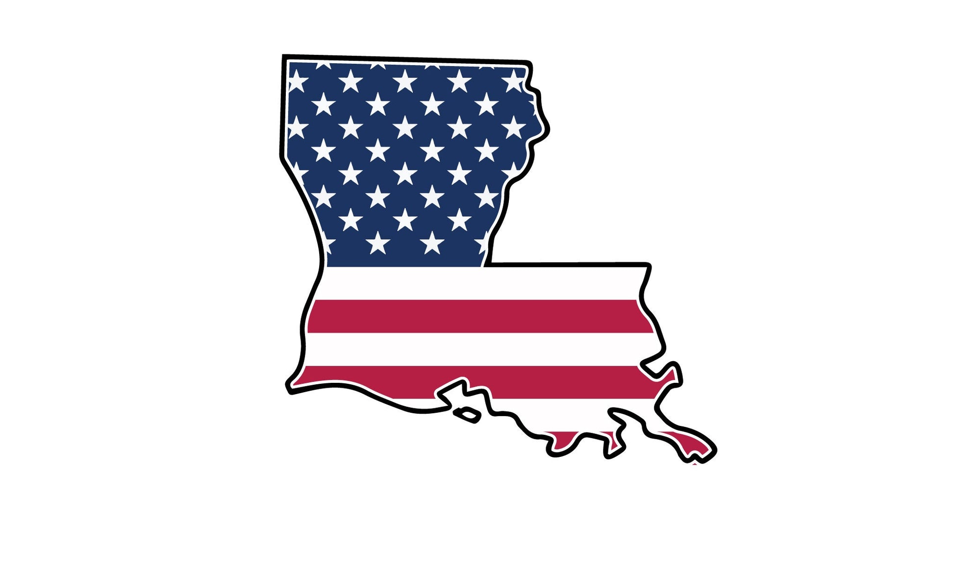 a map of the united states with the american flag