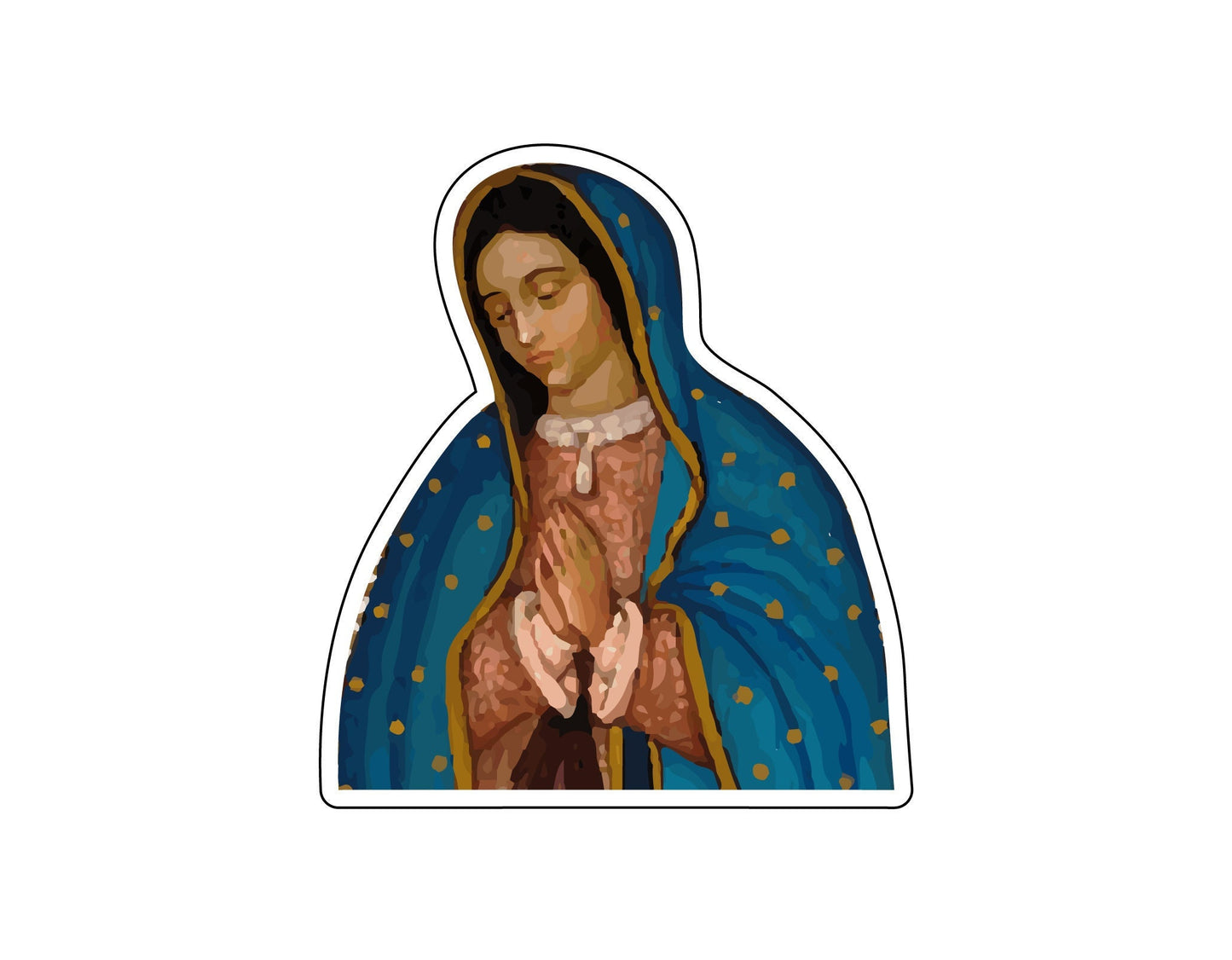 Our Lady of Guadalupe Sticker Decal Vinyl Decal Virgin of Guadalupe Nuestra Señora de Guadalupe Virgin Mary Sticker Virgen de Guadalupe