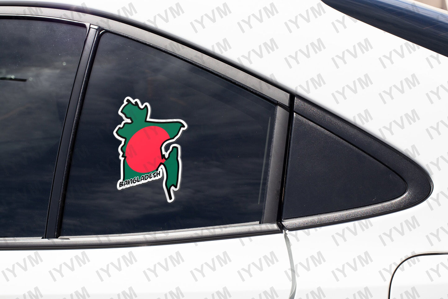 Bangladesh Map Flag Sticker Decal / Dhaka / Joy Bangla / the People's Republic of Bangladesh Bangladeshi