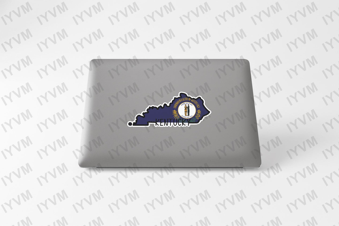 State of Kentucky Map Flag Sticker Decal  USA Kentucky State  Frankfort  The Bluegrass State  Corn-cracker State