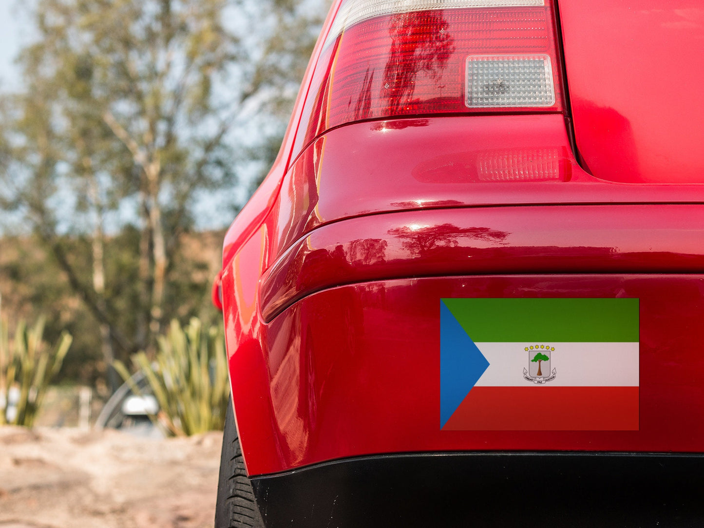 Equatorial Guinea Flag Sticker Decal