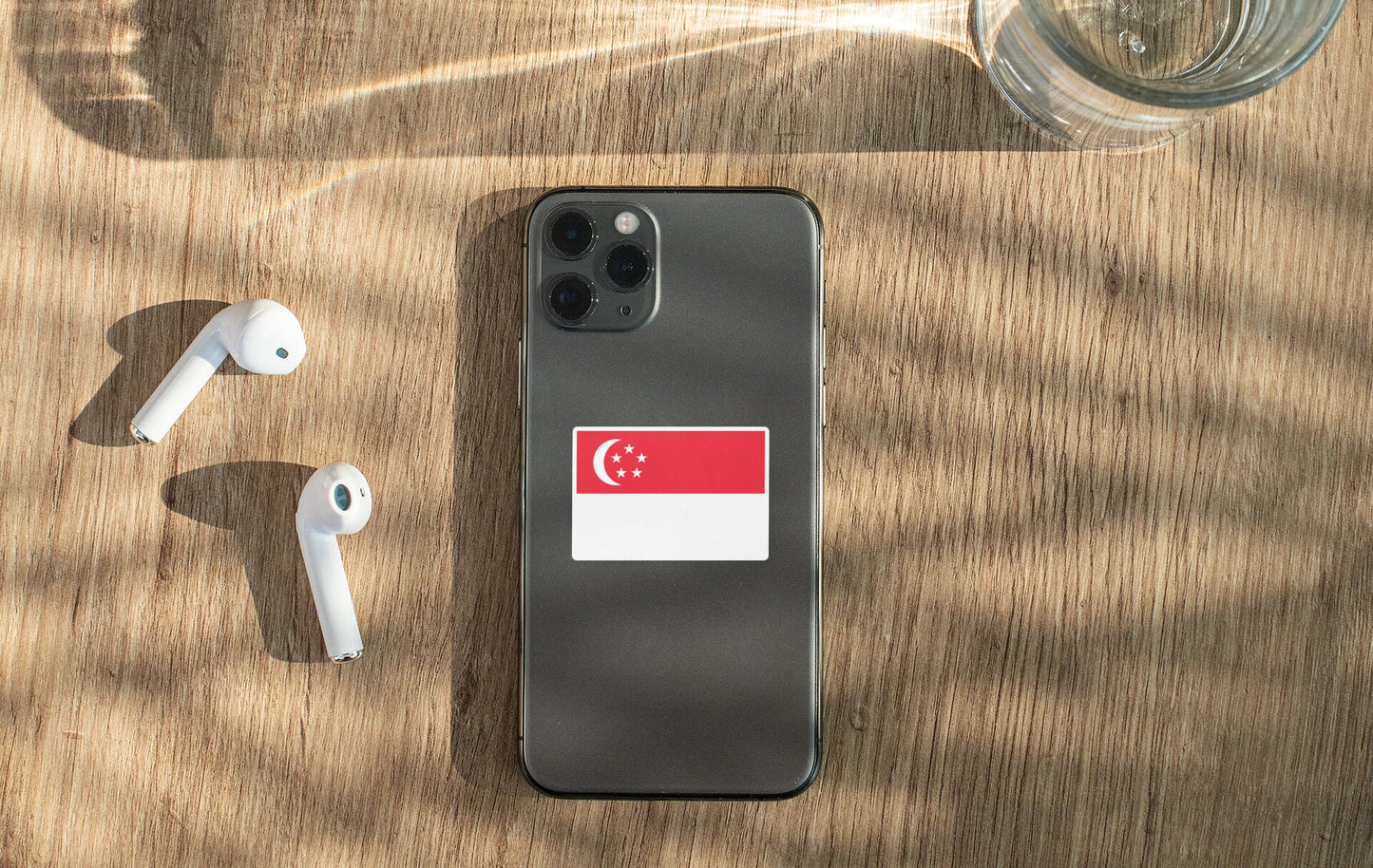 Singapore Flag Sticker Decal / Republic of Singapore / Majulah Singapura / Singaporean /