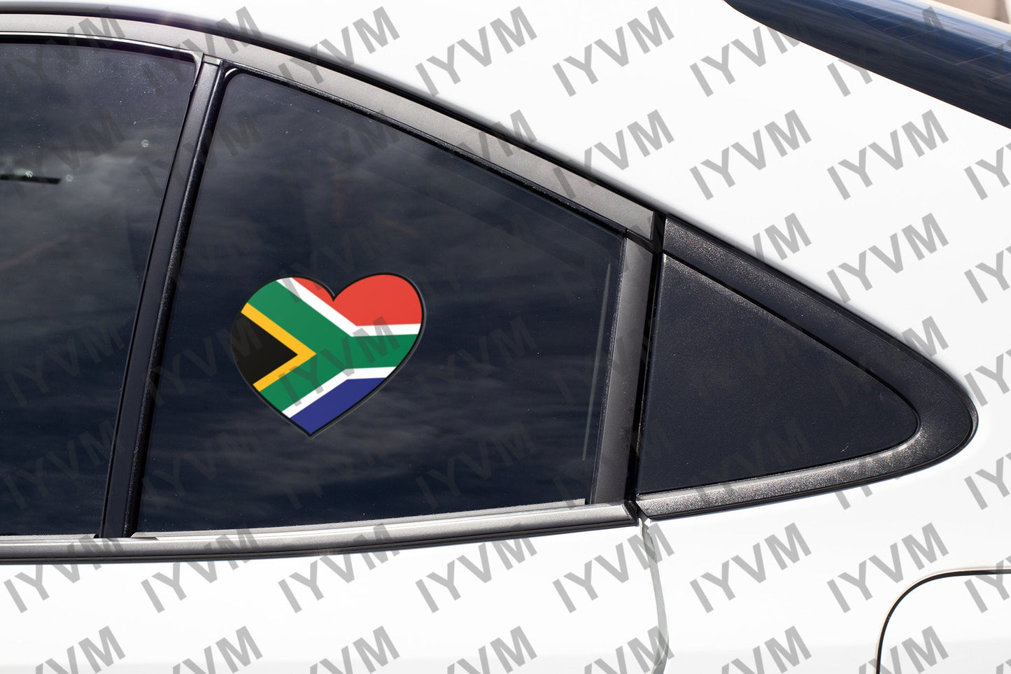 South Africa Flag Heart Sticker Decal / Republic of South Africa / RSA / Pretoria / Cape Town / Bloemfontein / Johannesburg