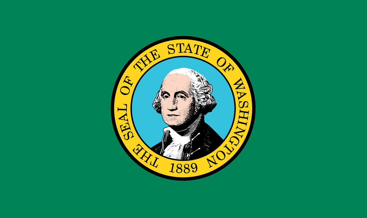 Washington State Flag Vinyl Sticker Decal