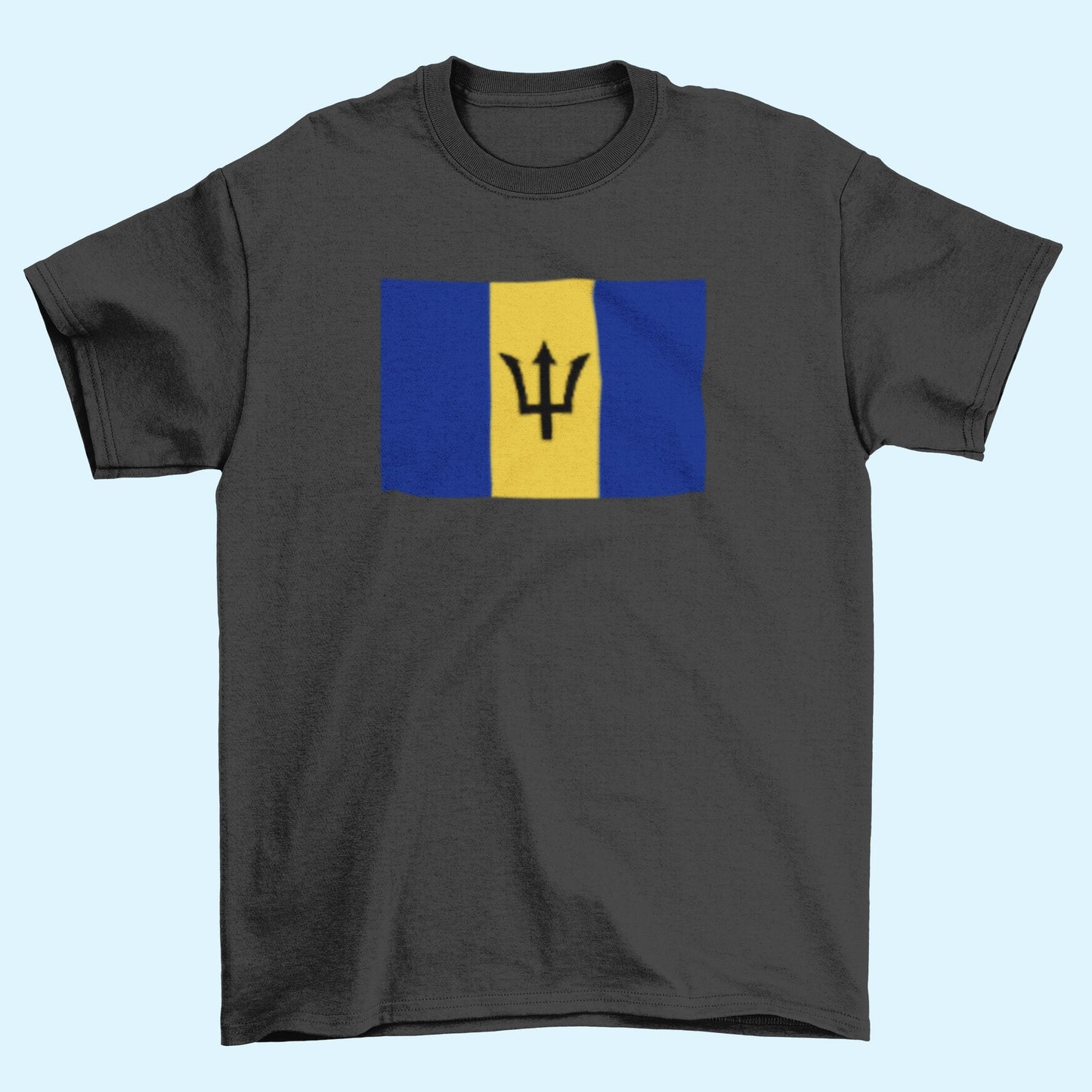 Barbados Flag Iron On Heat Transfer Vinyl HTV / Bridgetown  / Pride and Industry / Barbadian Bajan