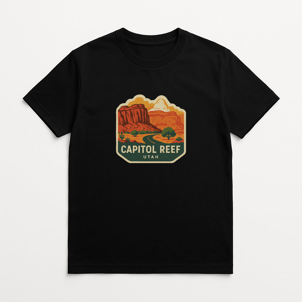 Capitol Reef Utah Iron On Heat Transfer Vinyl HTV Die-Cut Symbolic Landmark