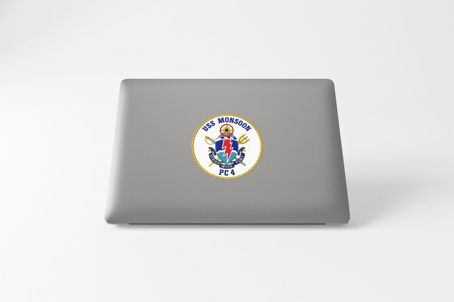 USS Monsoon PC-4 Badge Sticker Decal Cyclone Class Patrol boat Car Sticker Bumper Sticker for Car Emblem