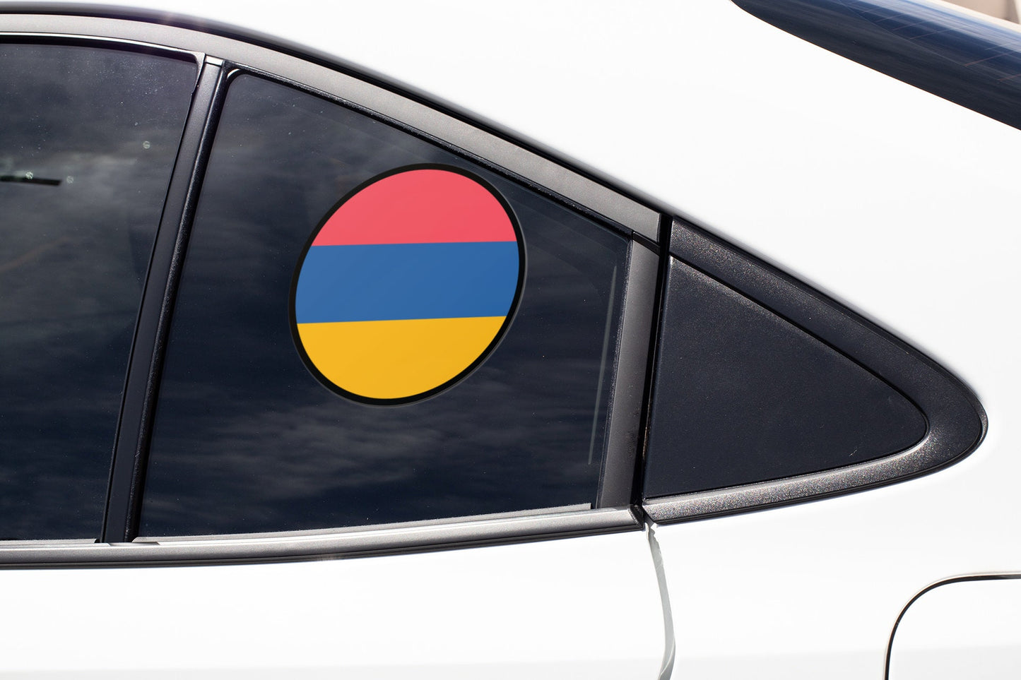 Armenia Flag Circle Sticker Decal