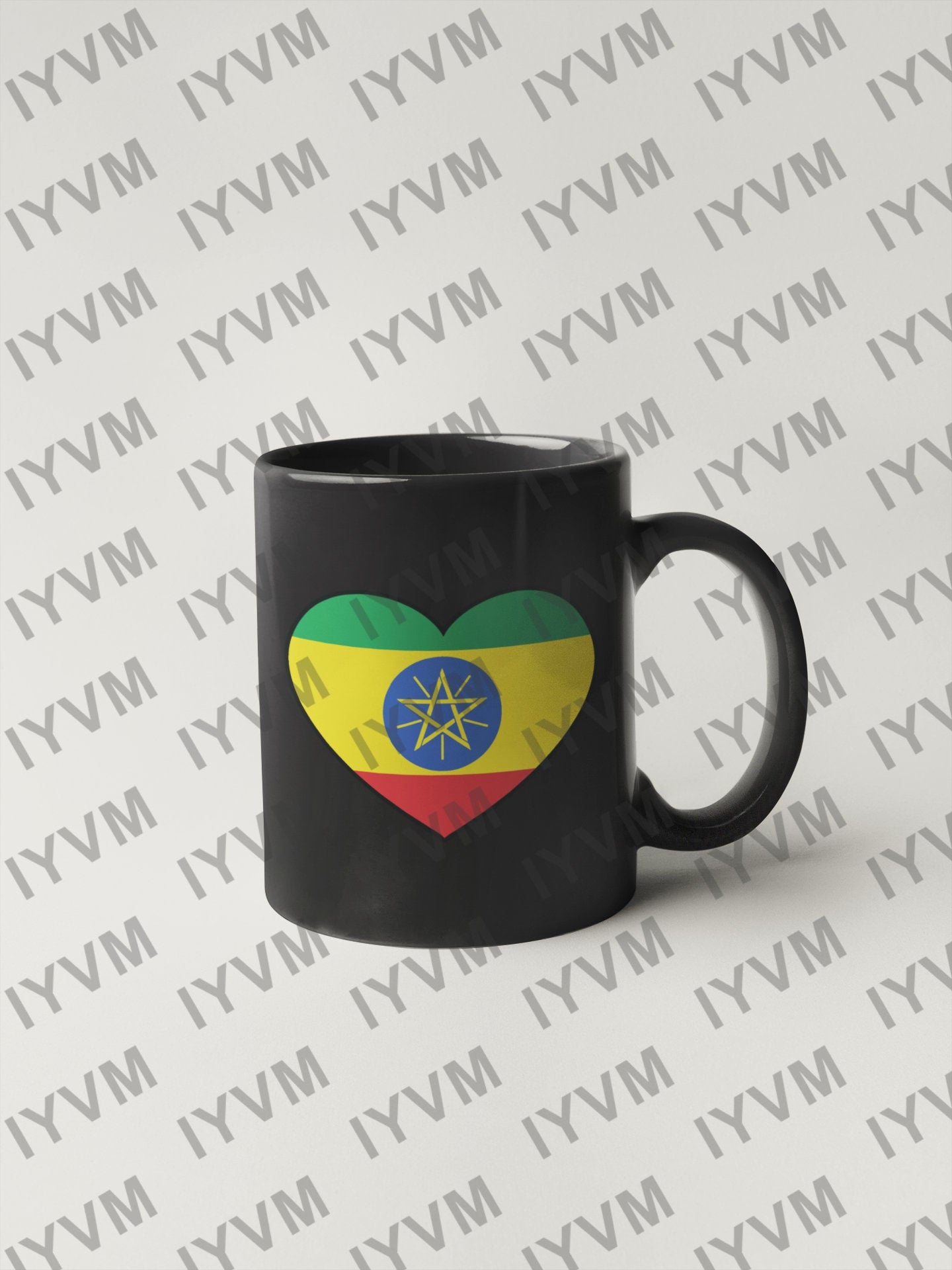 Ethiopia Flag Heart Sticker Decal / Federal Democratic Republic of Ethiopia / Addis Ababa / Ethiopian