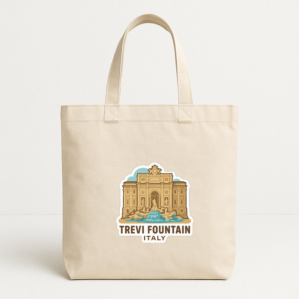 Trevi Fountain Italy Iron On Heat Transfer Vinyl HTV Die-Cut Symbolic Landmark