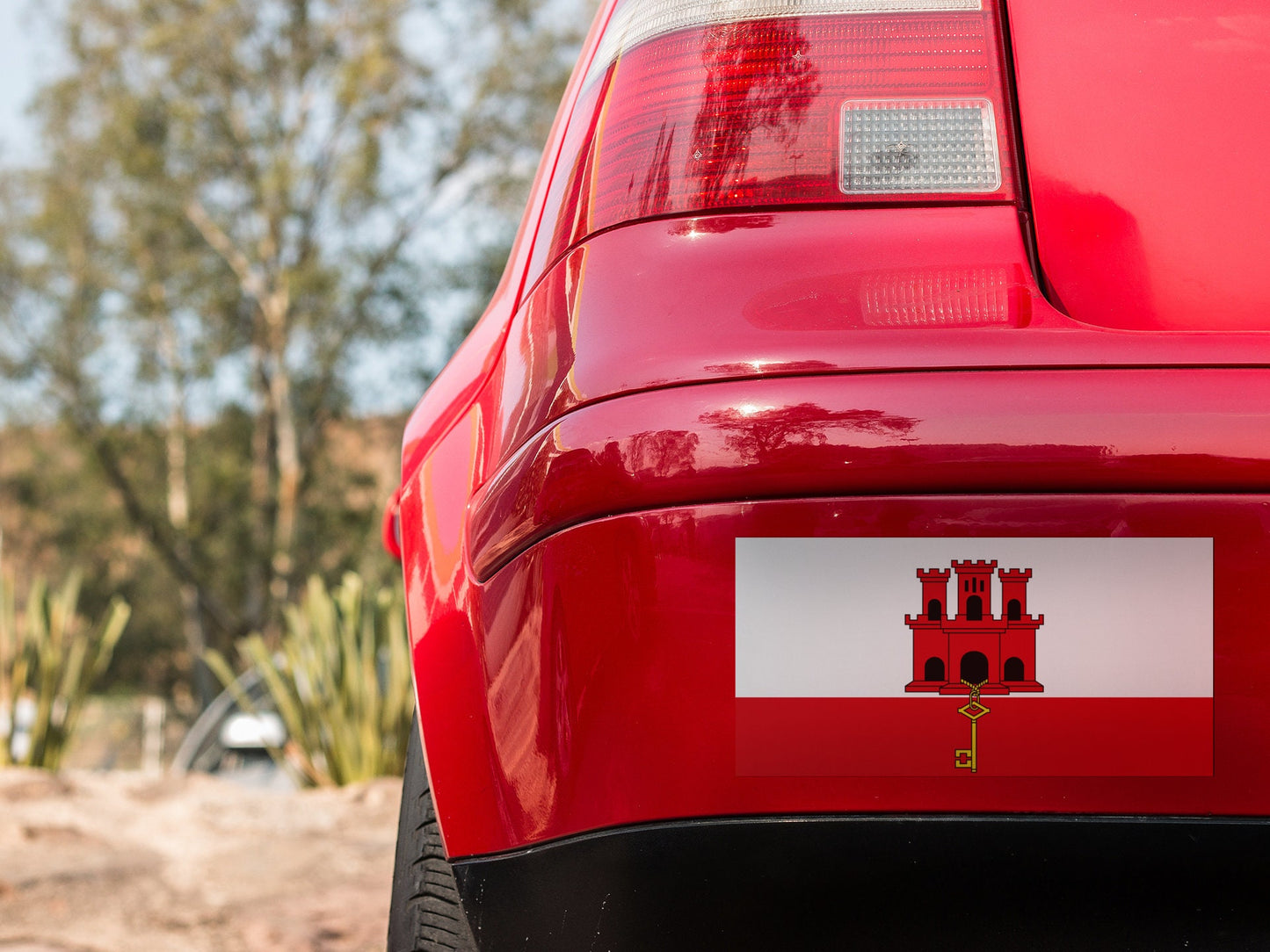 Gibraltar Flag Sticker Decal