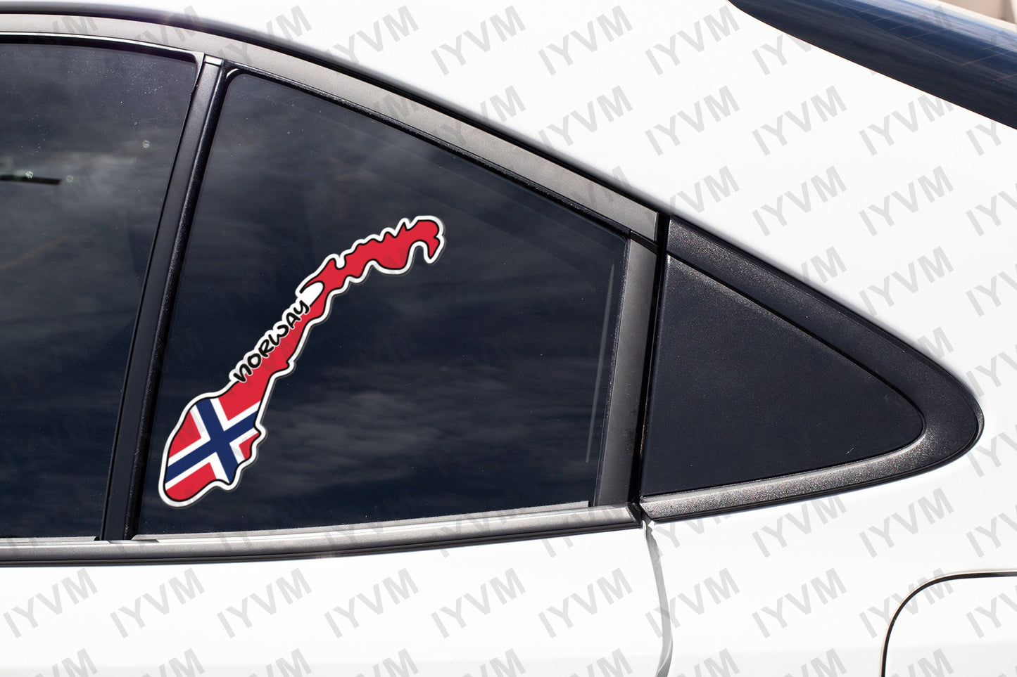 Norway Map Flag Sticker Decal / Norwegian / Kingdom of Norway / Oslo